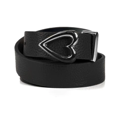 Cinto em Couro Legítimo C/Fivela Modelo Coração C/ Passante - Helena - comprar online