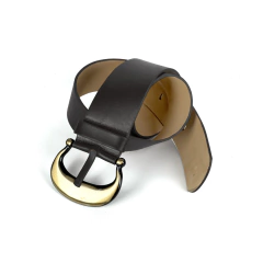 Cinto Feminino de Couro Legítimo Anatômico com Fivela Meia-Lua – Julieta