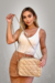 Bolsa em Couro Legítimo Modelo Bianca - Avelã