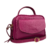 Bolsa Baú em Couro Legítimo Modelo Emilly - Magenta