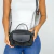 Bolsa Baú em Couro Camurça Modelo Emilly - Preto - comprar online