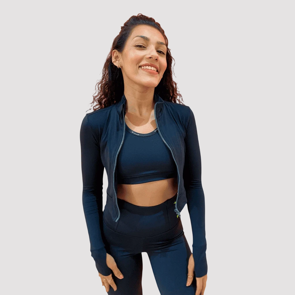 Bomber Cropped Zíper