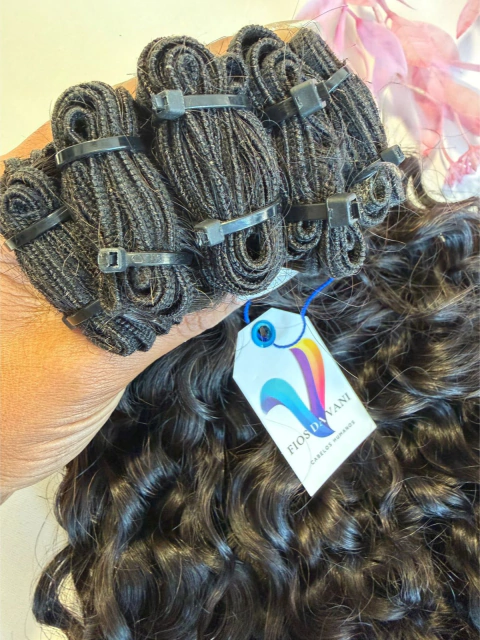 Cabelo Humano Cacheado Caipira na Tela (Tecido) –Várias Medidas – Envio Imediato – 50G na internet