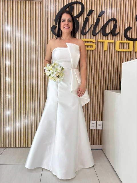 VESTIDO ZIBELINE TOMARA QUE CAIA DET BUSTO QUADRIL - comprar online