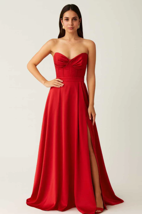 VESTIDO PRADA TOMARA QUE CAIA BICO AMARR - comprar online