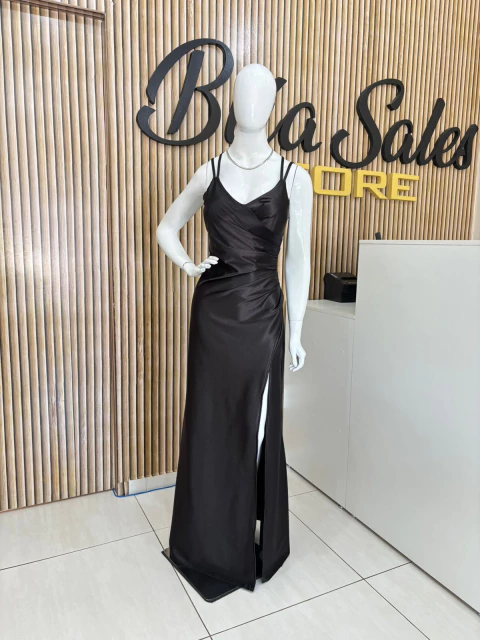 VESTIDO PRADA TRILOBAL ALCA AMARRACAO COSTAS - comprar online