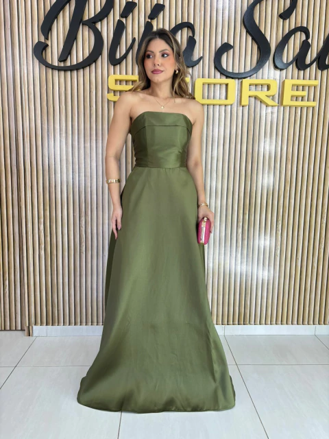 VESTIDO ZIBELINE TOMARA QUE CAIA AMARRAÇÃO COSTAS - comprar online