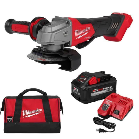 Kit Amoladora de 4 1/2´´/5´´ Milwaukee M18 FUEL 2880-20 + cargador+ bateria + bolso - comprar online