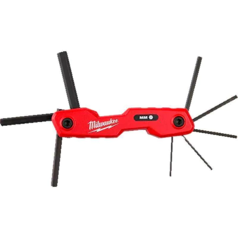 SET 8 LLAVES ALLEN HEXAGONALES METRICAS PLEGABLES MILWAUKEE 4822-2182 - comprar online