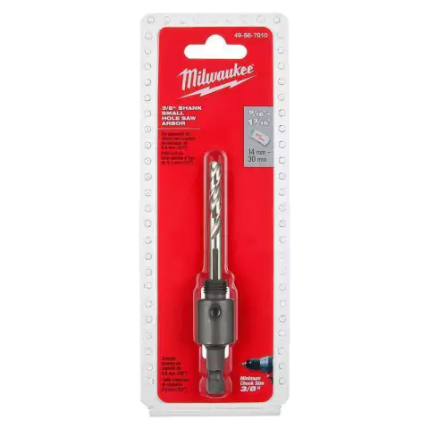 Adaptador Milwaukee (9,5mm) 3/8" sierra Copa De 14 A 30 Mm 4956-7010