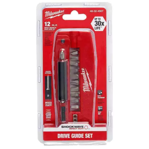 set puntas con mango x12 piezas Milwaukee 4832-4507
