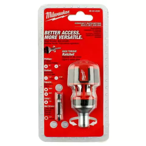 Destornillador compacto 8 puntas en 1 y Crique 4822-2330