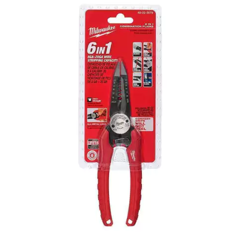 Alicate Pinza Pela Cable Corta 6 En 1 Milwaukee 4822-3079