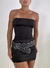 Vestido strapless luzbe negro - Calipso