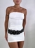 Vestido strapless luzbe blanco - Calipso