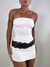 Vestido strapless luzbe blanco - tienda online