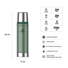 Termo Stanley Classic | 591 ml - New-Adventure ⛰️ | Termicos, Camping, Hogar