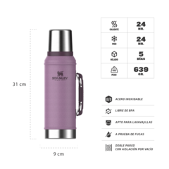 Imagen de Combo Stanley: Termo 950 ml + Mate 236 ml + Bombilla Spoon