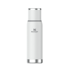 Termo Stanley Adventure To-Go de 1 litro, color blanco, ideal para aventuras al aire libre.