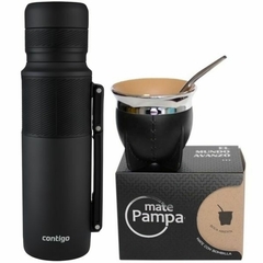 Combo Térmico Contigo & Mate Pampa: Termo 1.1L + Mate Camionero Térmico + Bombilla en internet