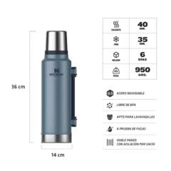 Termo Stanley Clásico 1.4 Lts. Asa Plegable en internet