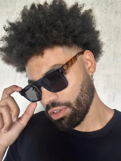 ÓCULOS POLÓNIA AZUL E ANIMAL PRINT - comprar online