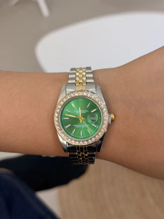 RELÓGIO ROMA MISTO VERDE