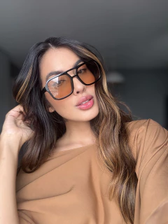 ÓCULOS CLÉO PRETO LENTE ROSE - comprar online