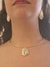 Coleção Sempre Bella: Chocker Gota Organica Prata e Dourada com Brincos