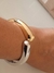 Coleção Ousadas - Bijuteria Fina - Bracelete Prata e Dourado