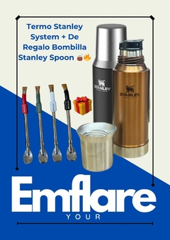 Termo Stanley System 800 Ml + Bombilla Stanley Spoon de Regalo!