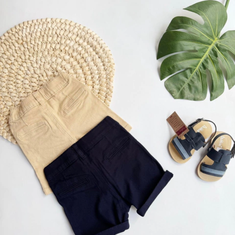 Bermuda corte chino Gabardina