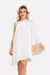 Vestido Carolina - Off White seda