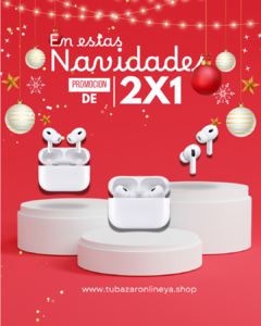 2x1!! AirPods Pro 2ª generación Con Estuche De Carga Blanco | TuBazarOnline