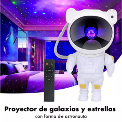 Astronauta Proyector Galaxia Estrellas Lampara Luz Estructura Light Pantalla Remote Control - tienda online