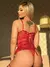 Espartilho com bojo VEGAS - VERMELHO - comprar online