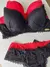 Conjunto Com Bojo Babi - Renda Vermelha EMT 130 - DLESS