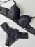 Conjunto com bojo Babi - Renda Preta - EMT 130 - comprar online