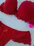 Conjunto Com Bojo Renda Vermelho - Bianca - DLESS