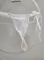 TAILANDESA CALCINHA SUPER FIO COM PÉROLAS AMARRAR BRANCA - PIMENTA SEXY