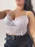 Conjunto S/Bojo C/Aro + Calcinha Karen Branco