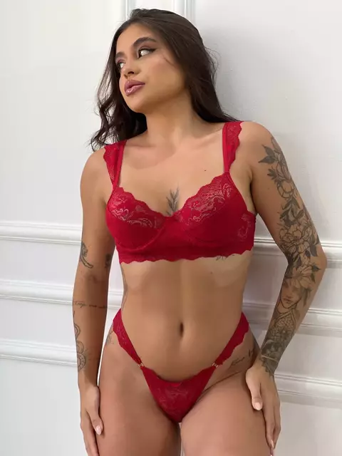 Conjunto SEM BOJO COM ARO- VERMELHO- Luxúria OMD