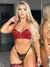 Conjunto COM BOJO + PERSEX BICOLOR VERMELHO COM PRETO