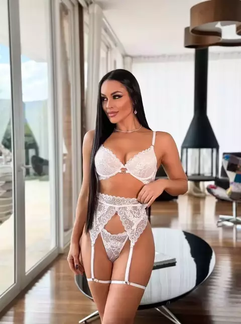 CONJUNTO COM BOJO + CINTA LIGA DESEJO BRANCO - hp404 370