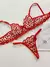 Conjunto Keity Tule E Corações- Vermelho - comprar online
