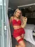 CONJUNTO COM BOJO + SAIA Tule Vermelho MB67