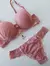 Conjunto Com Bojo Luxo Detalhe Coração - Renda ROMANCE