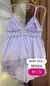 Baby Doll Charme - Renda Lilás ref98 na internet
