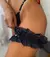 Conjunto Com Bojo + Calcinha regulagem + Persex Paixão - Renda Preta MB261 - DLESS