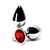 G| PLUG ANAL REDONDO DE AÇO INOXIDÁVEL CÔNICO COM CRISTAL ARREDONDADO LD IMPORT - comprar online